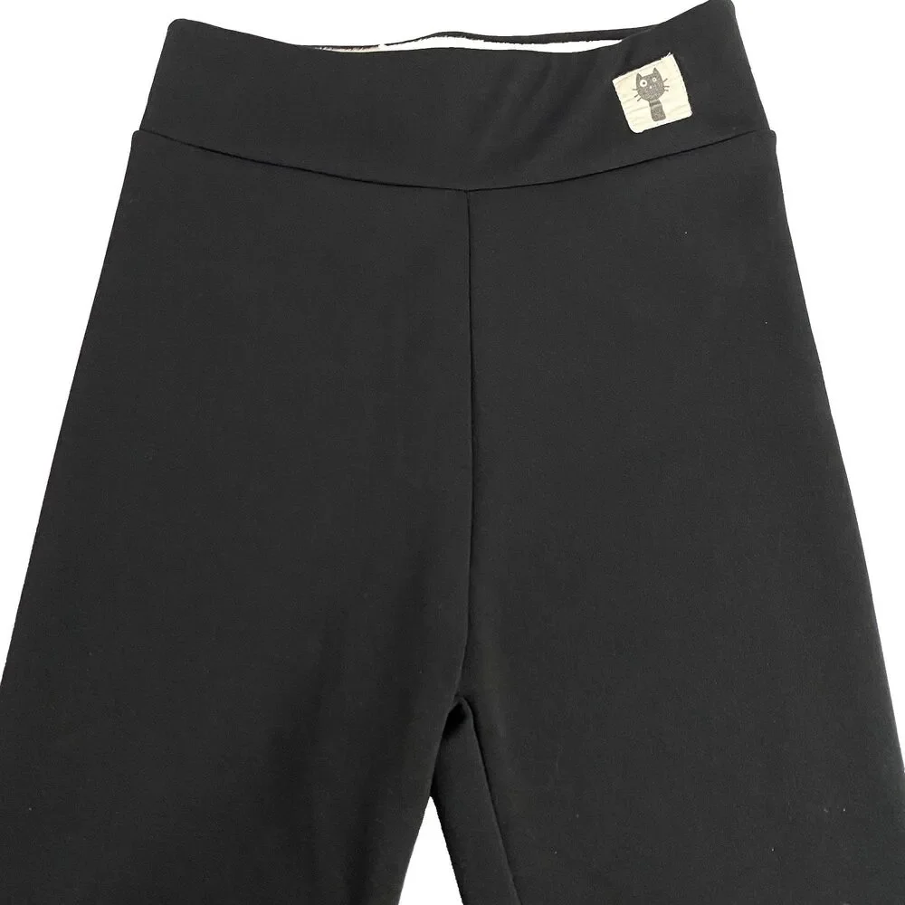 SIAEAMRG Sherpa Fleece Leggings Womens Estimated Size Medium Black Cream Read - Picture 1 of 14